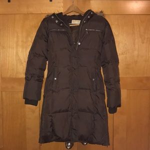 Michael Kors down coat with removable faux fur